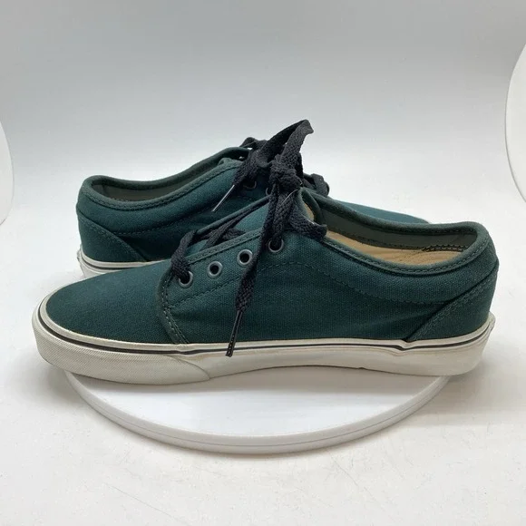 Vans Sneakers Mens 9 Womens 10.5 106 Vulcanized Green TB4R Skate Casual Shoes - Picture 7 of 10